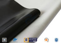 Custom Black Silicone Coated Fiberglass Fabric Heat Protection High Strength