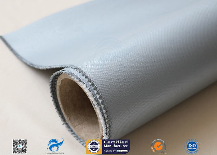 0.8MM Silicone Coated Fiberglass Materials Fabric 23oz Satin Weave Fire Blanket Materials