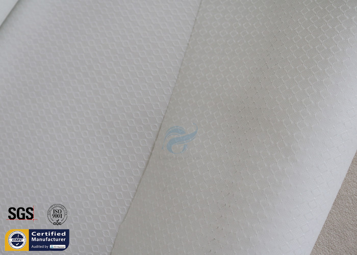300GSM Silicone Coated Fiberglass Fabric 0.25mm White Flexible BBQ Apron Cloth