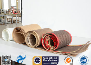malha aberta revestida PTFE da fibra de vidro de 560gsm 4x4mm para a correia transportadora da tortilha